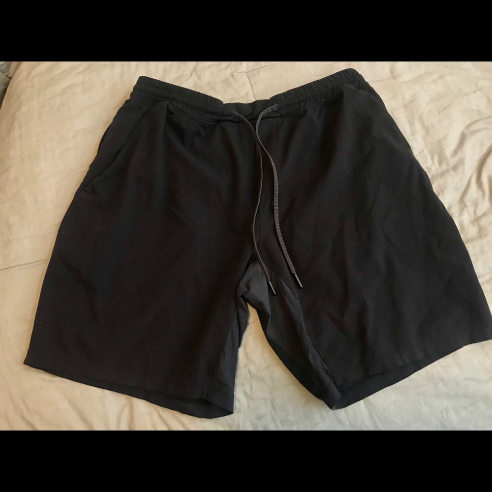 Black lululemon shorts.